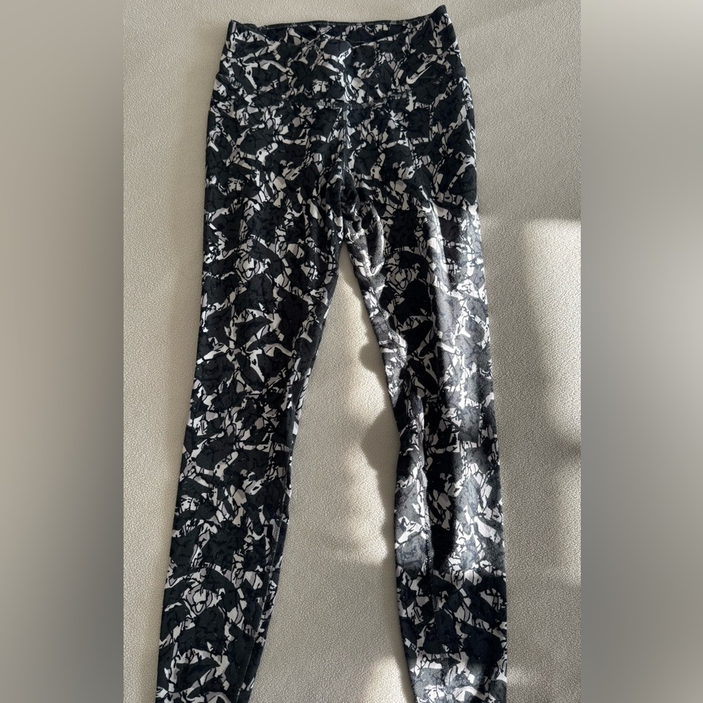 Nike Black and White Dri-FIT Leggings